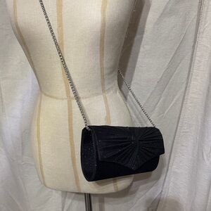 Elegant Black Clutch with Chain Strap